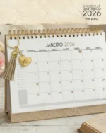 PDF Calendário de mesa Santinhos A5 horizontal 2026 + 12 Capas - Imagem 3