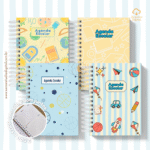 Agenda Escolar 2026 – Azul com amarelo (A5) – 1 e 2DPP