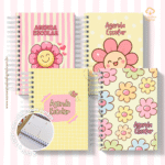 Agenda Escolar 2026 – Rosa com amarelo (A5) – 1 e 2DPP