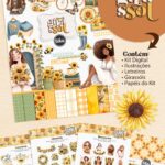 Alma de Girassol - Combo Ilustrações e Papéis