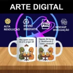 Arte Caneca Cobras fofoqueiras