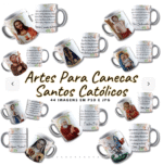 Arte Canecas  Santos Católicos