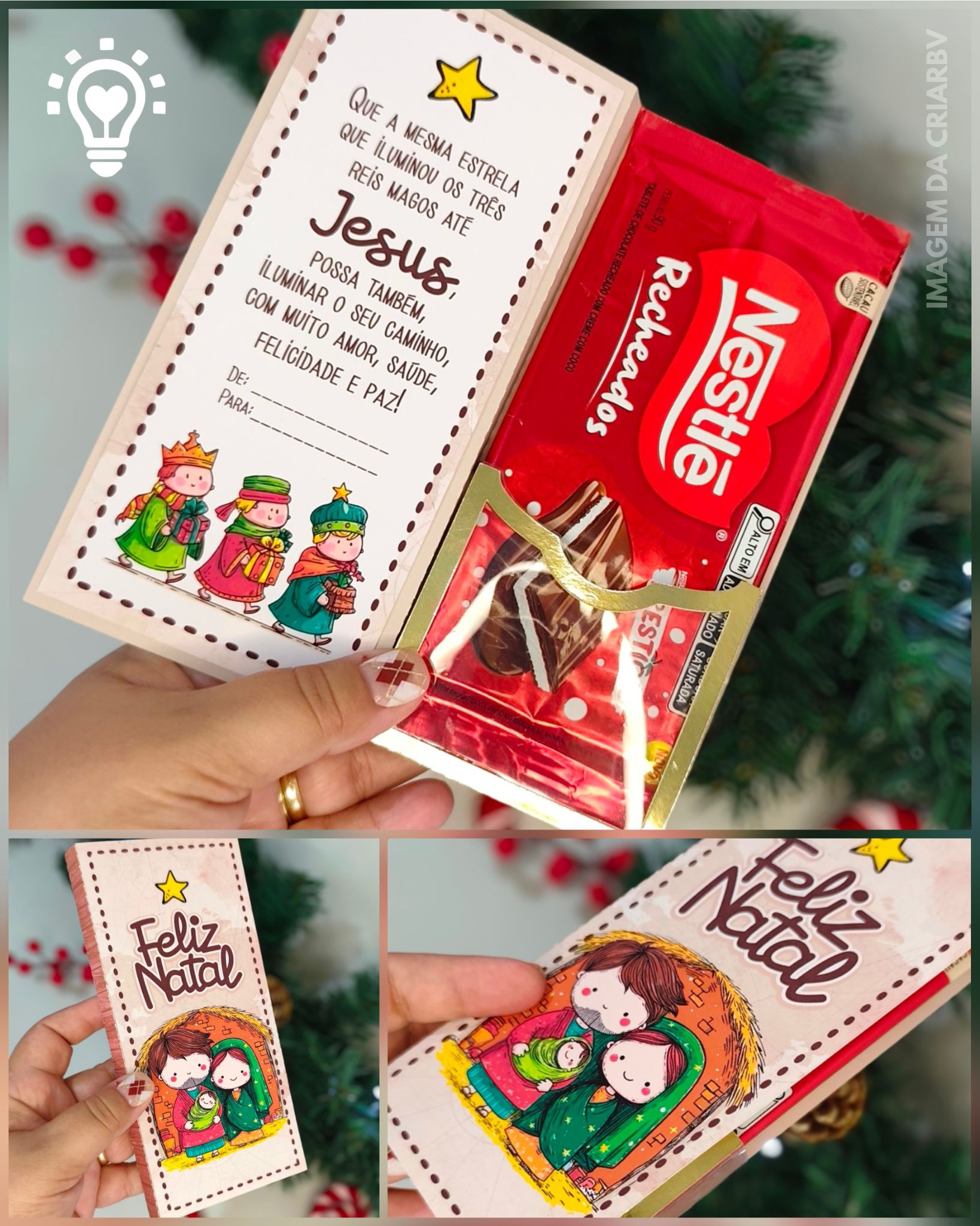 BARRA JESUS ARQUIVO DE CORTE BARRA DE CHOCOLATE NATAL JESUS - Imagem 1