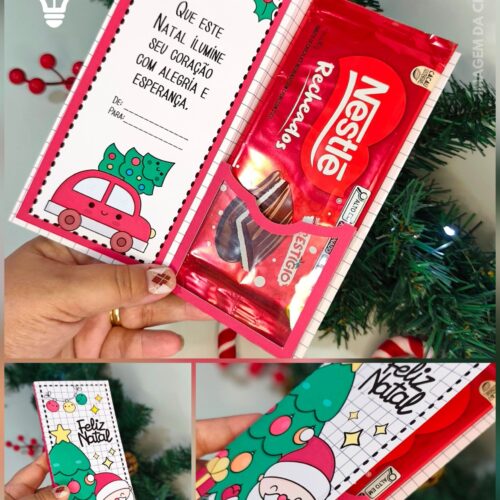 ARQUIVO DE CORTE BARRA DE CHOCOLATE NATAL NOEL