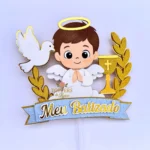 Arquivo de corte Topo de Bolo BATIZADO MENINO