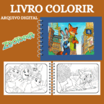 LIVRO DE COLORIR ZOOTOPIA - Imagem 3