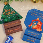 Card e Bis Árvore de Natal e Jesus - Natal 2025
