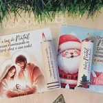 Card Baton Vela e Bengala Doce - Natal 2025