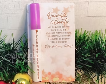 Cards Mimos Gerais + Adesivo Lip Gloss -Natal 2025