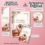 KIT DIGITAL ( Caderno a5, Bloco A6,Arte para Botton, Marca Página) PIONEIRO e PIONEIRA