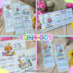 Calendários fofos e coloridos 2026