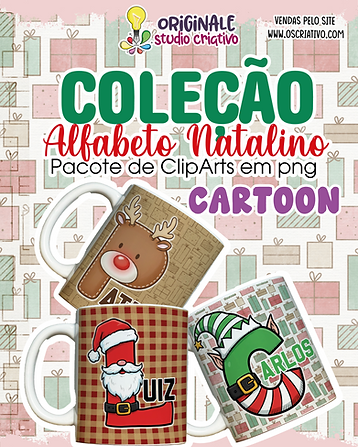 Coleção Alfabeto Natalino - Cartoon