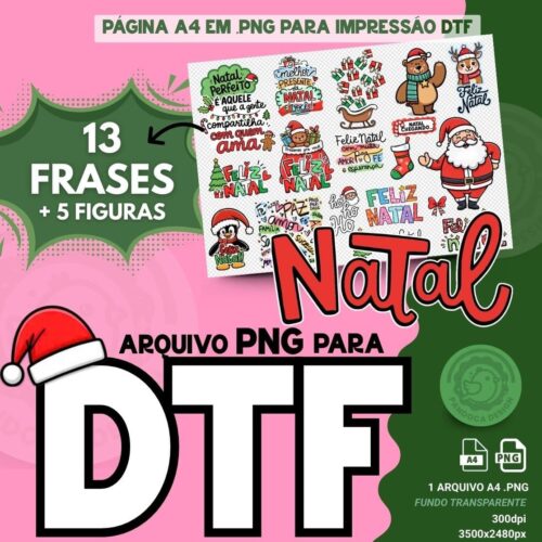 Arquivo para DTF (parte 3) Frases Natal