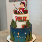 Arquivo de Corte Topo de Bolo FELIZ NATAL MENINA
