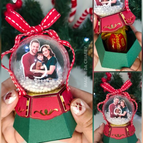 ARQUIVO DE CORTE GLOBO DE NEVE NATALINO