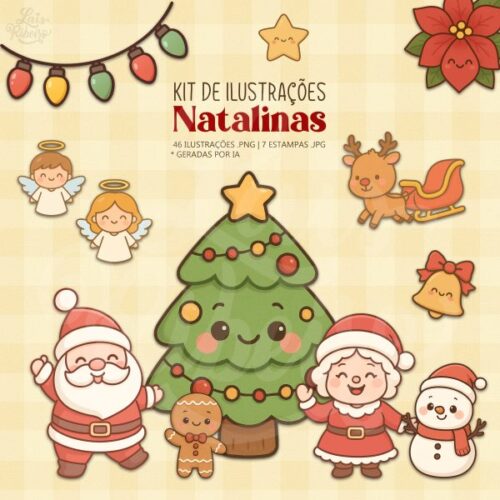 Ilustrações Natalinas | KIT DIGITAL