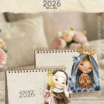 PDF Kit extra com 12 Capas para calendário de mesa A5 2026 santinhos