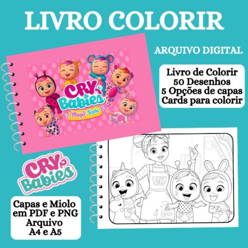 LIVRO COLORIR CRY BABIES