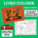LIVRO DE COLORIR FAMÍLIA DINOSSAURO
