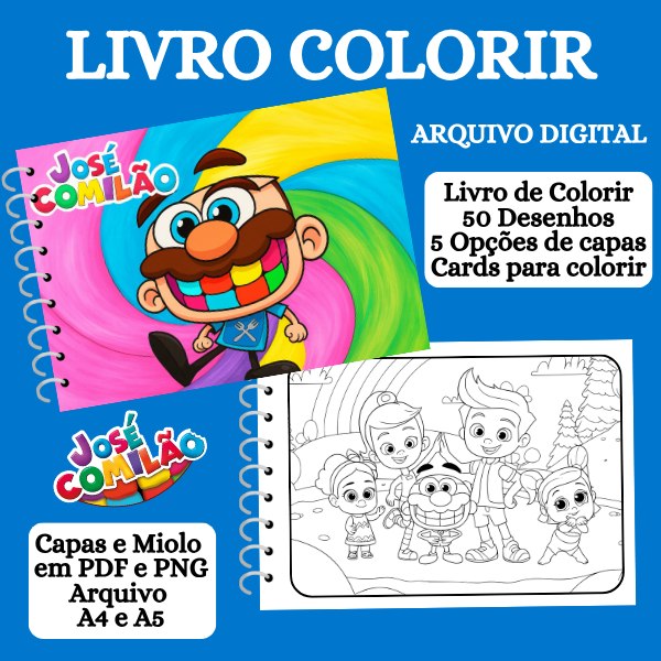 LIVRO COLORIR JOSÉ COMILÃO LIVR0 DE COLORIR JOSÉ COMILÃO - Imagem 1
