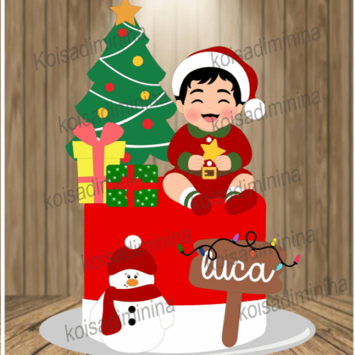 Arquivo de corte Topo de Bolo Natal