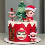Arquivo de Corte Topo de Bolo Natal Menino