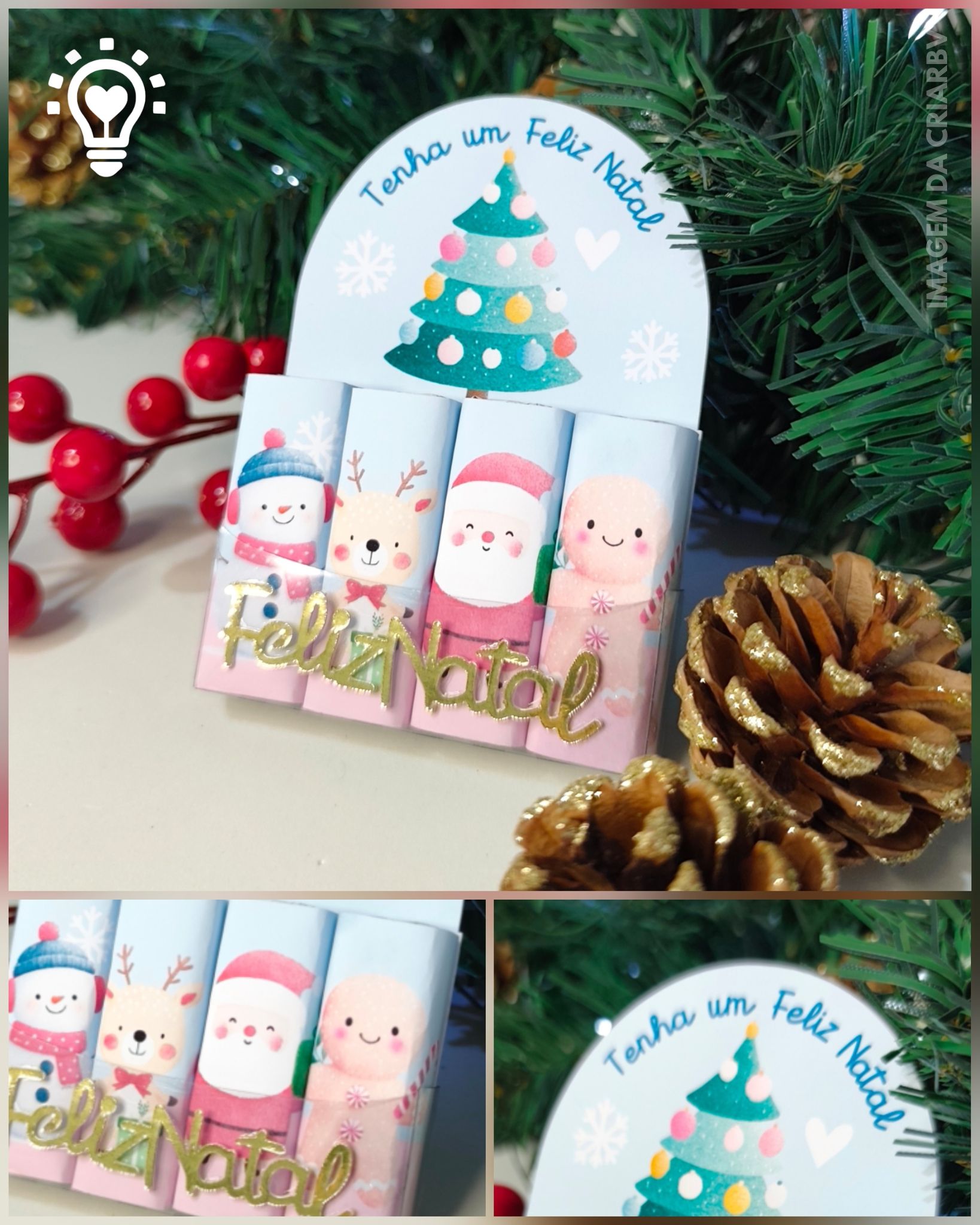 PAPAI NOEL ARQUIVO DE CORTE PORTA BIS NATALINO 4 BIS - Imagem 1