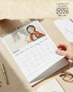 Calendário de parede Santinhos A4