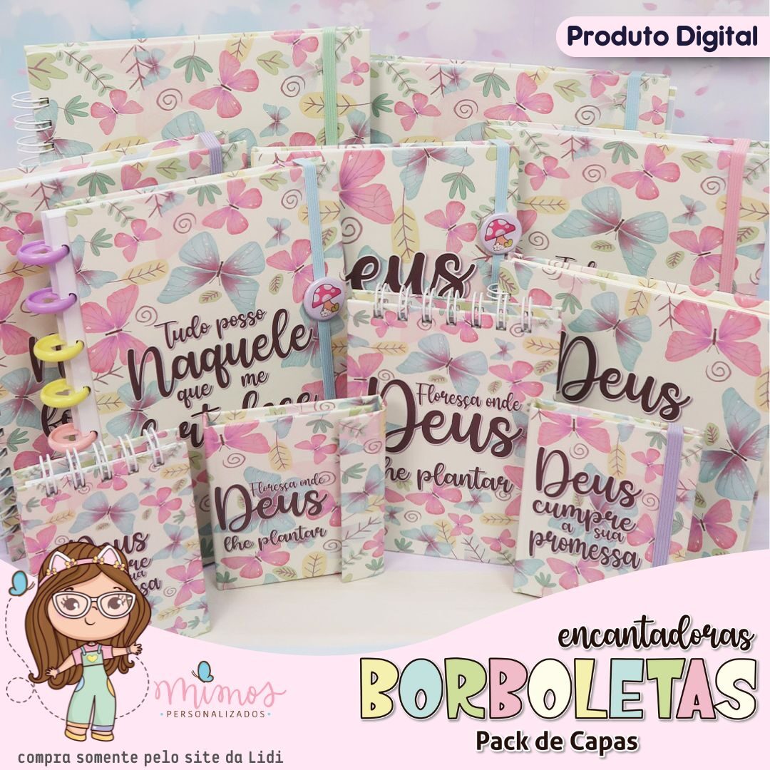 Pack-de-CAPAS-Borboletas Pack de CAPAS – Borboletas Encantadoras - Imagem 1