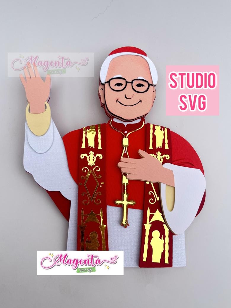 Papa Leão XIV Arquivo de corte Topo de Bolo Papa - Imagem 1