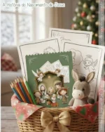 Kit Pronto para Imprimir: Cards A6 A História do Nascimento de Jesus