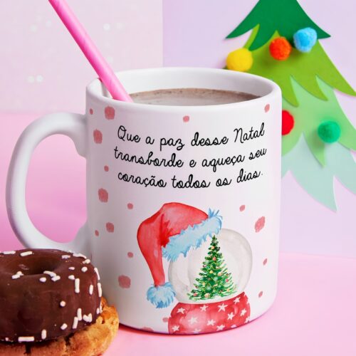 Arte Digital "Que a paz desse Natal transborde e aqueça seu coração todos os dias"