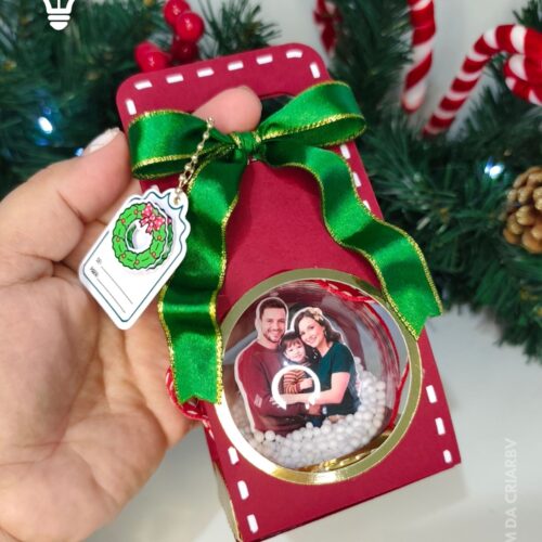 ARQUIVO DE CORTE SUPORTE PARA BOLA ACRÍLICA NATALINA