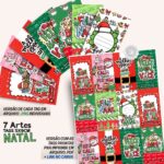 Artes Digitais de Tags de Natal – Artes prontas pra imprimir - Imagem 3