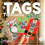 Artes Digitais de Tags de Natal – Artes prontas pra imprimir
