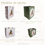 Kit Digital Sacolas, Tags e Rótulos - Coleção Vila de Natal - Imagem 5