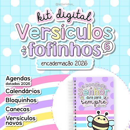 Kit Digital Versículos Fofinhos 6 - Encadernação 2026