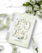 Combo 6 Agendas 2026 e Permanente Floral Rosas Brancas- Arquivo Digital - Imagem 3