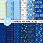 Kit Digital Papéis Estampados Natal - Imagem 9