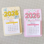 PDF Card Para Calendário 5x5cm - 2026