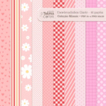 Kit Arquivos Digitais - Papéis Gisele - Coleção Minnie - PDF A4 e PNG 30cm
