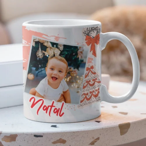 Arte Digital "Feliz Natal" - com espaço pra foto