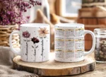 12 ARTE CANECA ANO NOVO MINIMALISTA COM CALENDÁRIO 2026 - Imagem 2