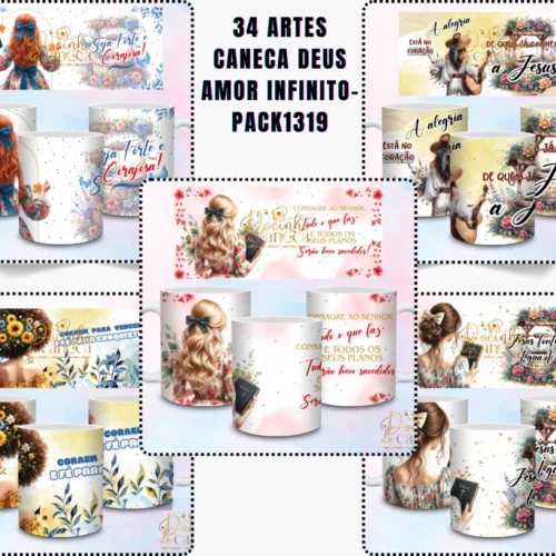 ARTES CANECA DEUS AMOR INFINITO
