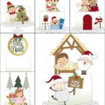 Kit 10 Topos de Bolo Natal - arquivo digital