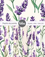 Kit digital Lavanda - Combo Papéis - Imagem 4