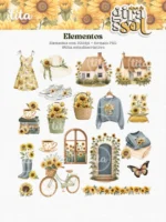 Alma de Girassol - Combo Ilustrações e Papéis - Imagem 7