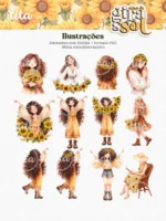 Alma de Girassol - Combo Ilustrações e Papéis - Imagem 6