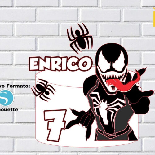 Arquivo de Corte Topo de Bolo Venom