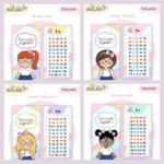 Volta as Aulas - CHAVEIRO TABUADA MENINA